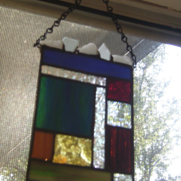Mountain View - Stained Glass Panel view 3