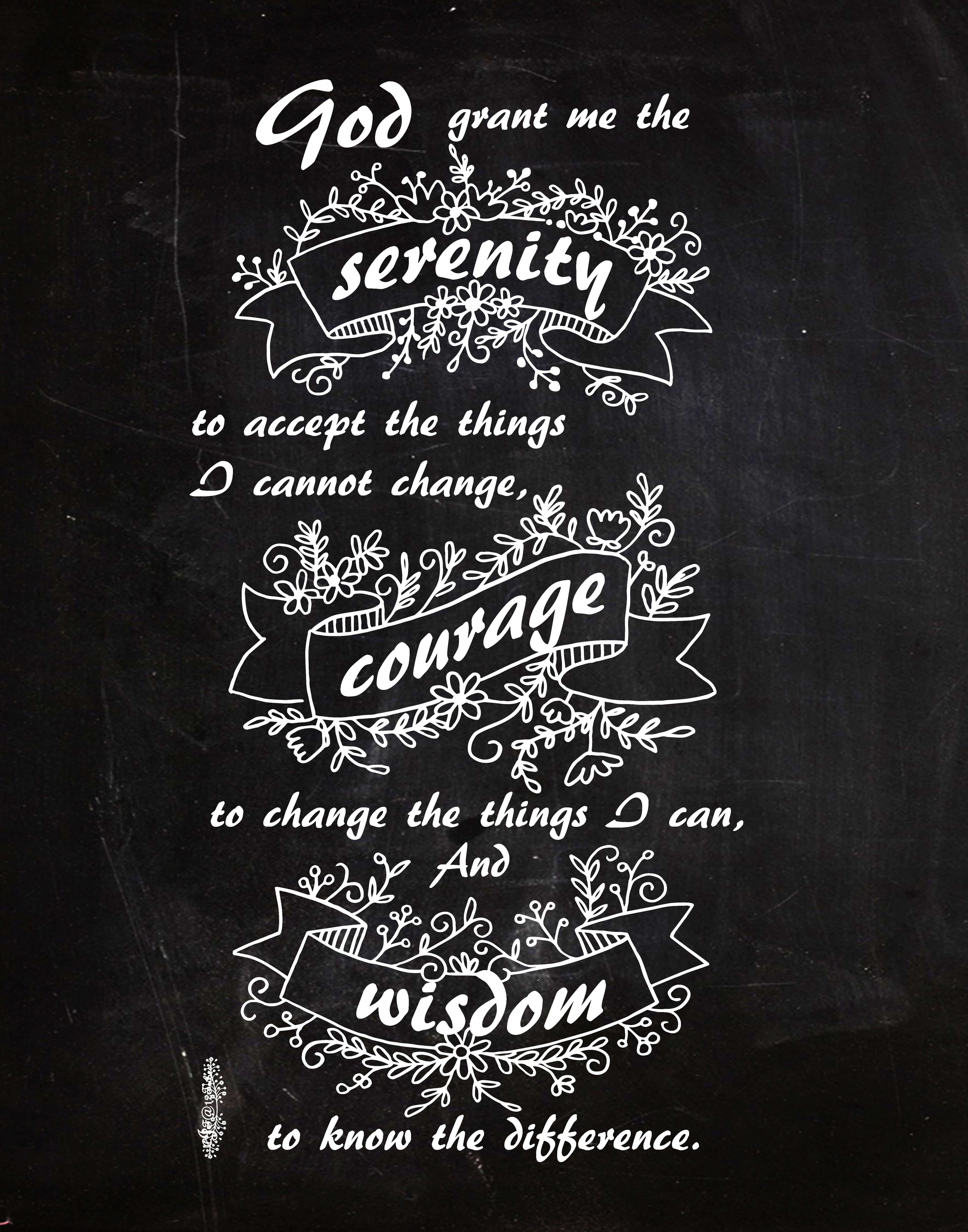 serenity prayer wallpaper