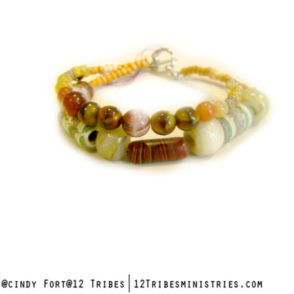 Called - african bead bracelet